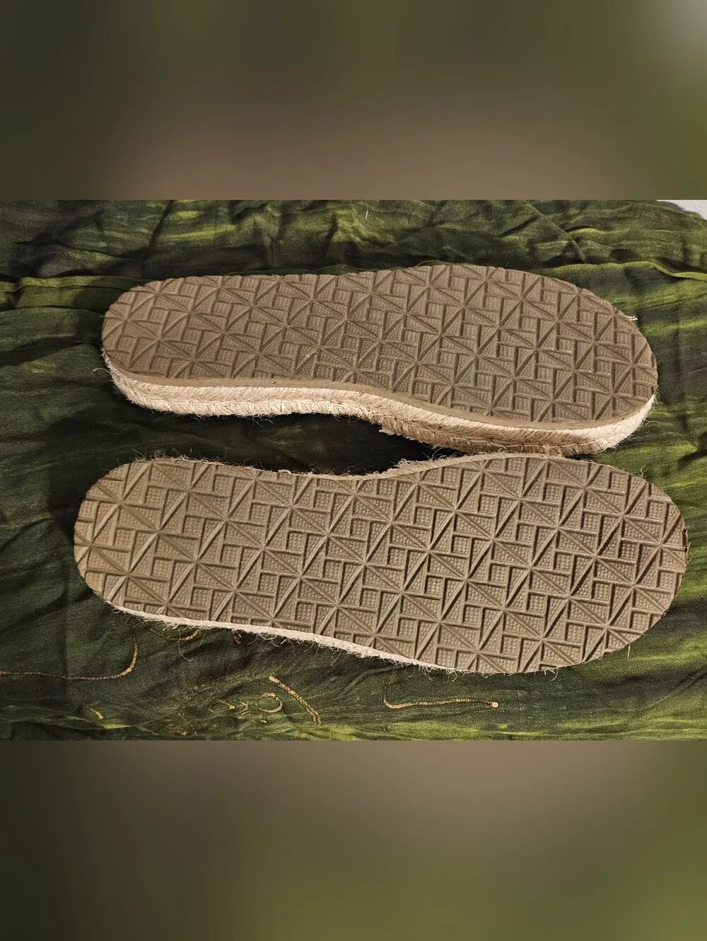 Esprit Women's Beige Woven Espadrille Slide Sandals